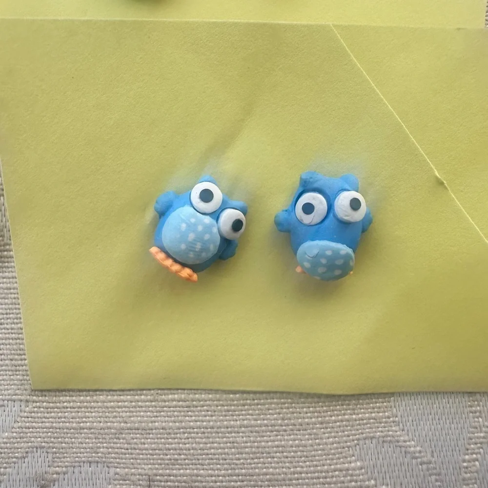 Cute Owl Stud Earrings Set